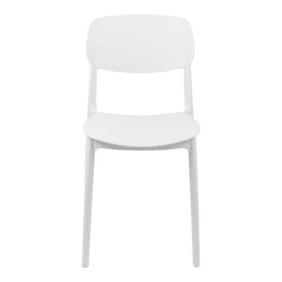 Καρέκλα Berdian  στοιβαζόμενη pp λευκό 38x49x79εκ