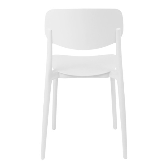 Καρέκλα Berdian  στοιβαζόμενη pp λευκό 38x49x79εκ