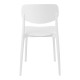 Καρέκλα Berdian  στοιβαζόμενη pp λευκό 38x49x79εκ