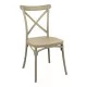 Καρέκλα Crossie  στοιβαζόμενη pp cappuccino 43x53x88εκ