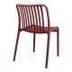 Καρέκλα Zoi  στοιβαζόμενη terracotta PP 42x58x79εκ