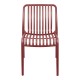 Καρέκλα Zoi  στοιβαζόμενη terracotta PP 42x58x79εκ