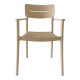 Πολυθρόνα Pilma  cappuccino PP 57x54x82εκ
