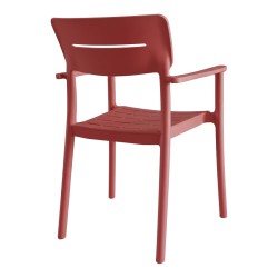 Πολυθρόνα Pilma  μπορντό PP 57x54x82εκ