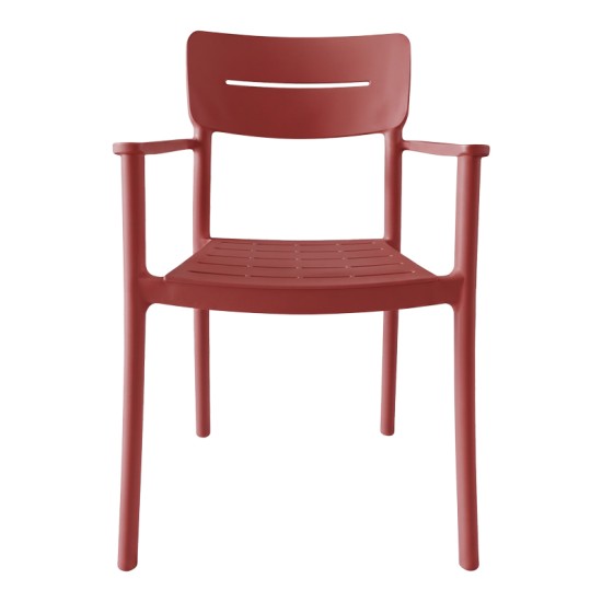 Πολυθρόνα Pilma  μπορντό PP 57x54x82εκ