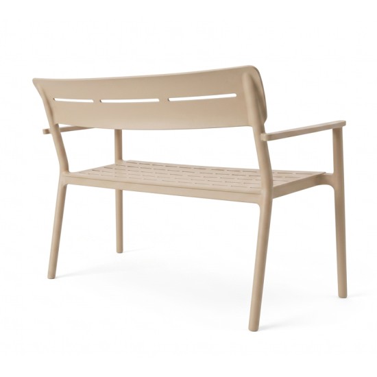 Παγκάκι διθέσιο Cadrin  cappuccino PP 117x60x83εκ
