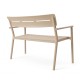 Παγκάκι διθέσιο Cadrin  cappuccino PP 117x60x83εκ