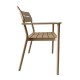 Παγκάκι διθέσιο Cadrin  cappuccino PP 117x60x83εκ