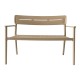 Παγκάκι διθέσιο Cadrin  cappuccino PP 117x60x83εκ
