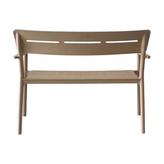 Παγκάκι διθέσιο Cadrin  cappuccino PP 117x60x83εκ