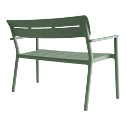 Παγκάκι διθέσιο Cadrin  σκούρο πράσινο PP 117x60x83εκ