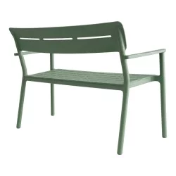 Παγκάκι διθέσιο Cadrin  σκούρο πράσινο PP 117x60x83εκ