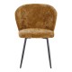 Καρέκλα Karg  camel ύφασμα-πόδι μαύρο μέταλλο 57x62x80εκ