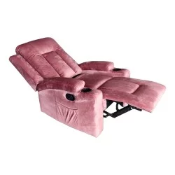 Πολυθρόνα relax Gessel  βελούδο σάπιο μήλο 80x90x98εκ