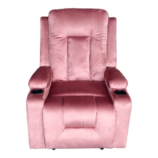 Πολυθρόνα relax Gessel  βελούδο σάπιο μήλο 80x90x98εκ