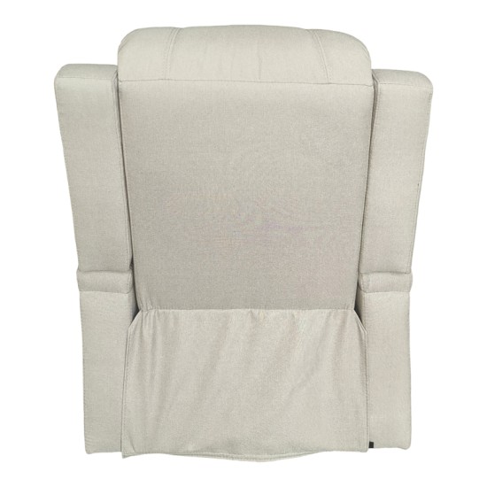 Πολυθρόνα relax με μηχανισμό massage Gessel  μπεζ ύφασμα 80x90x98εκ