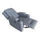 Πολυθρόνα relax με μηχανισμό massage Gessel  ανθρακί ύφασμα 80x90x98εκ