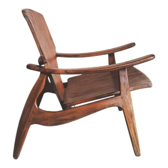 Πολυθρόνα Brazin καρυδί teak ξύλο 72x71x77εκ Πολυθρόνα Brazin καρυδί teak ξύλο 72x71x77εκ