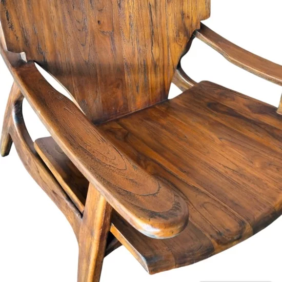 Πολυθρόνα Brazin καρυδί teak ξύλο 72x71x77εκ Πολυθρόνα Brazin καρυδί teak ξύλο 72x71x77εκ