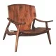 Πολυθρόνα Brazin καρυδί teak ξύλο 72x71x77εκ Πολυθρόνα Brazin καρυδί teak ξύλο 72x71x77εκ