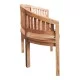 Καναπές τριθέσιος Coren  φυσικό teak ξύλο 150x61x87εκ