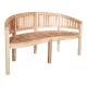 Καναπές τριθέσιος Coren  φυσικό teak ξύλο 150x61x87εκ