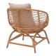 Πολυθρόνα Caxen φυσικό rattan-λευκό μαξιλάρι 72x63x75εκ Πολυθρόνα Caxen φυσικό rattan-λευκό μαξιλάρι 72x63x75εκ