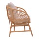 Πολυθρόνα Caxen φυσικό rattan-λευκό μαξιλάρι 72x63x75εκ Πολυθρόνα Caxen φυσικό rattan-λευκό μαξιλάρι 72x63x75εκ