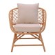 Πολυθρόνα Caxen φυσικό rattan-λευκό μαξιλάρι 72x63x75εκ Πολυθρόνα Caxen φυσικό rattan-λευκό μαξιλάρι 72x63x75εκ
