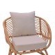 Πολυθρόνα Caxen φυσικό rattan-λευκό μαξιλάρι 72x63x75εκ Πολυθρόνα Caxen φυσικό rattan-λευκό μαξιλάρι 72x63x75εκ
