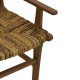 Πολυθρόνα Refane  φυσικό teak ξύλο-banana σχοινί 55x60x85εκ