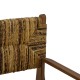 Πολυθρόνα Refane  φυσικό teak ξύλο-ψάθα 55x60x85εκ