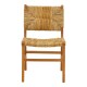 Καρέκλα Refane  σκελετός teak ξύλο με ψάθα σε φυσική απόχρωση 50x58x85εκ