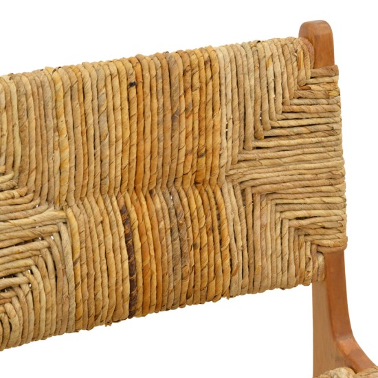 Καρέκλα Refane  σκελετός teak ξύλο με ψάθα σε φυσική απόχρωση 50x58x85εκ