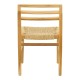 Καρέκλα Tuga  σκελετός teak ξύλο-pe σχοινί σε φυσική απόχρωση 50x58x86εκ