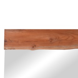 Καθρέπτης Riverine  teak ξύλο σε φυσική απόχρωση 120x80x4εκ