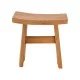 Σκαμπό Borbe  teak ξύλο σε φυσική απόχρωση 45x28x45εκ
