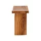 Σκαμπό Borbe  teak ξύλο σε φυσική απόχρωση 45x28x45εκ