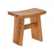 Σκαμπό Borbe  teak ξύλο σε φυσική απόχρωση 45x28x45εκ