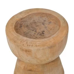 Σκαμπό Bonfik  suar ξύλο σε φυσική απόχρωση Φ35x40εκ