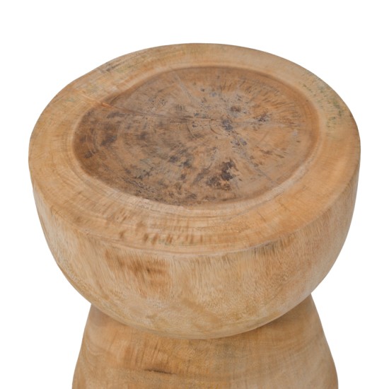 Σκαμπό Bonfik  suar ξύλο σε φυσική απόχρωση Φ35x40εκ