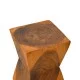 Σκαμπό Clepsydra  suar ξύλο σε φυσική απόχρωση 31x31x45εκ