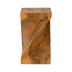 Σκαμπό Cruz  suar ξύλο σε φυσική απόχρωση 35x35x60εκ