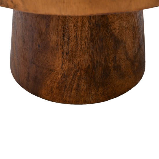 Τραπέζι σαλονιού Nepal  suar ξύλο σε φυσική απόχρωση Φ80x45εκ