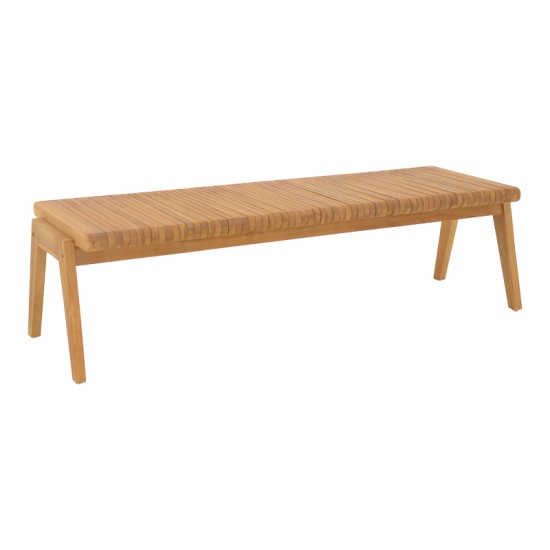 Παγκάκι Jey  teak ξύλο σε φυσική απόχρωση 150x45x40εκ