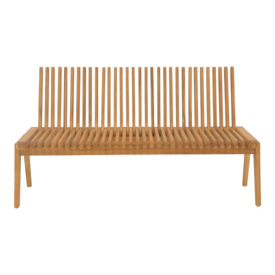 Παγκάκι Jey  teak ξύλο σε φυσική απόχρωση 150x45x40εκ