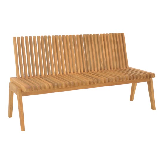 Παγκάκι Jey  teak ξύλο σε φυσική απόχρωση 150x45x40εκ