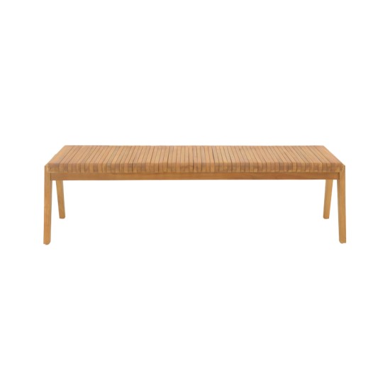 Παγκάκι Jey  teak ξύλο σε φυσική απόχρωση 120x45x40εκ