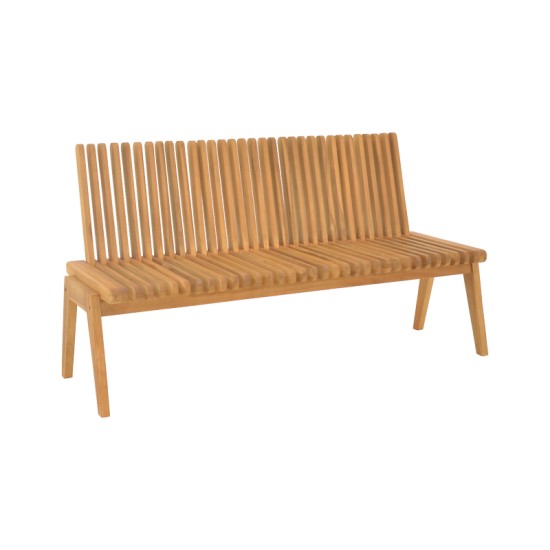 Παγκάκι Jey  teak ξύλο σε φυσική απόχρωση 120x45x40εκ