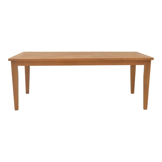 Τραπέζι Mady  teak ξύλο σε φυσική απόχρωση 200x100x75εκ